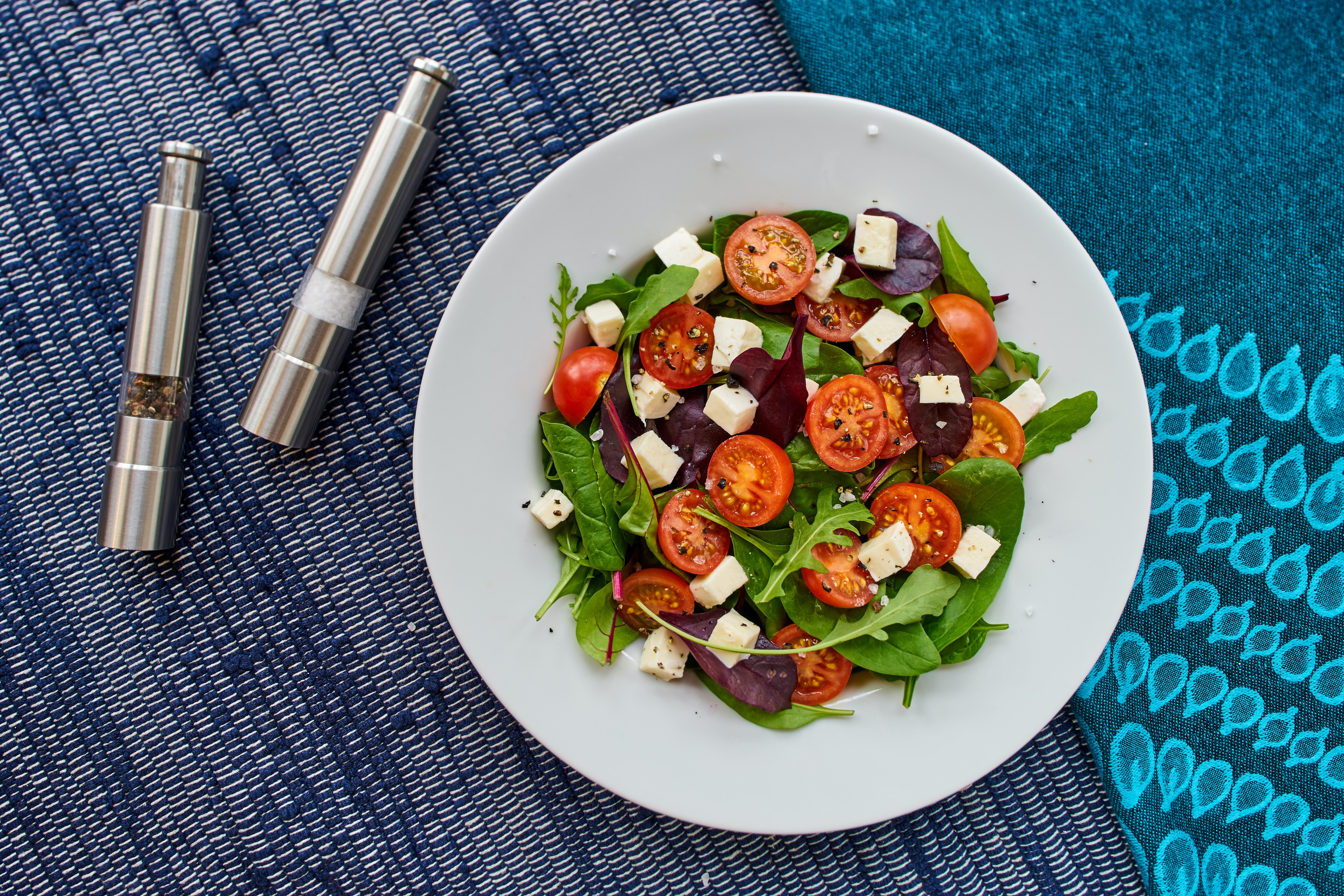 There is no better way than start your day with a tomato mozzarella salad!!