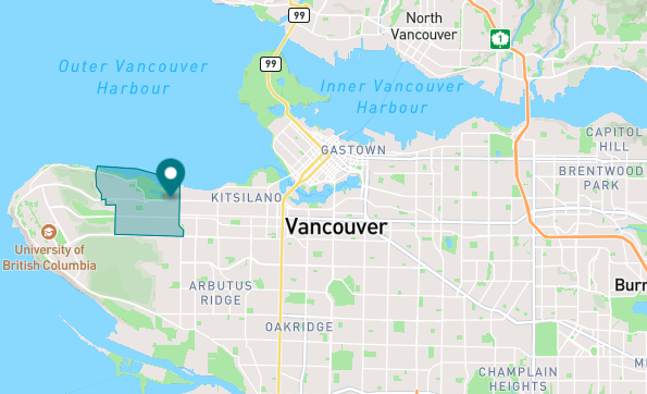 map of West Point Grey