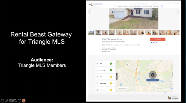 two location insights installations on a rental beast property listing