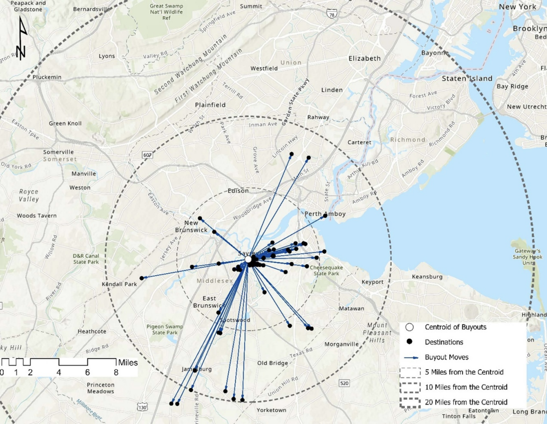 Local moves of HMGP participants from a census tract in middlesex, NJ via IOPscience