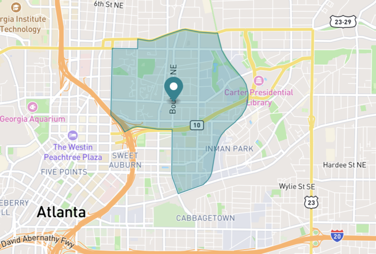 Old Fourth Ward Atlanta Map 768x518 