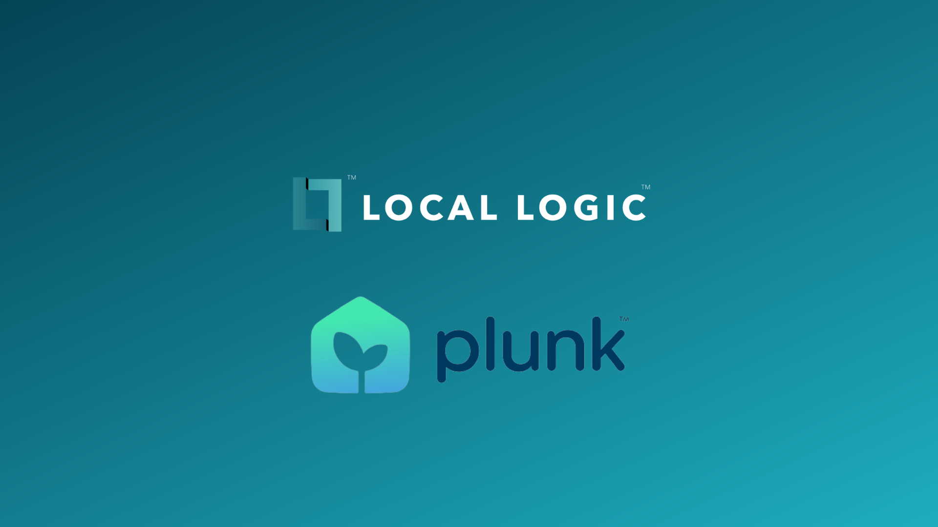 Local Logic logo and Plunk logo to announce partnership