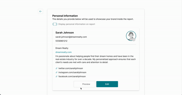 New Agent Personalization feature on NeighborhoodIntel report from Local Logic