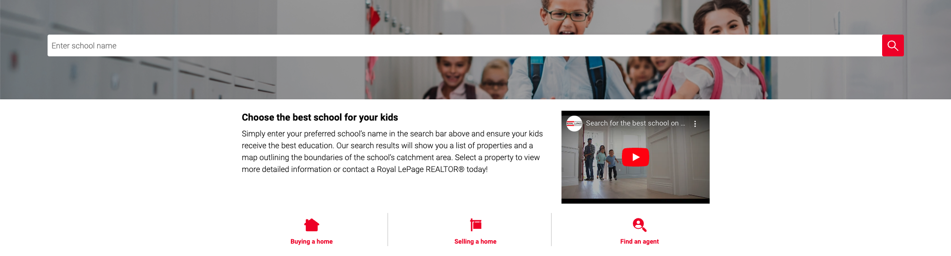 royal lepage school search