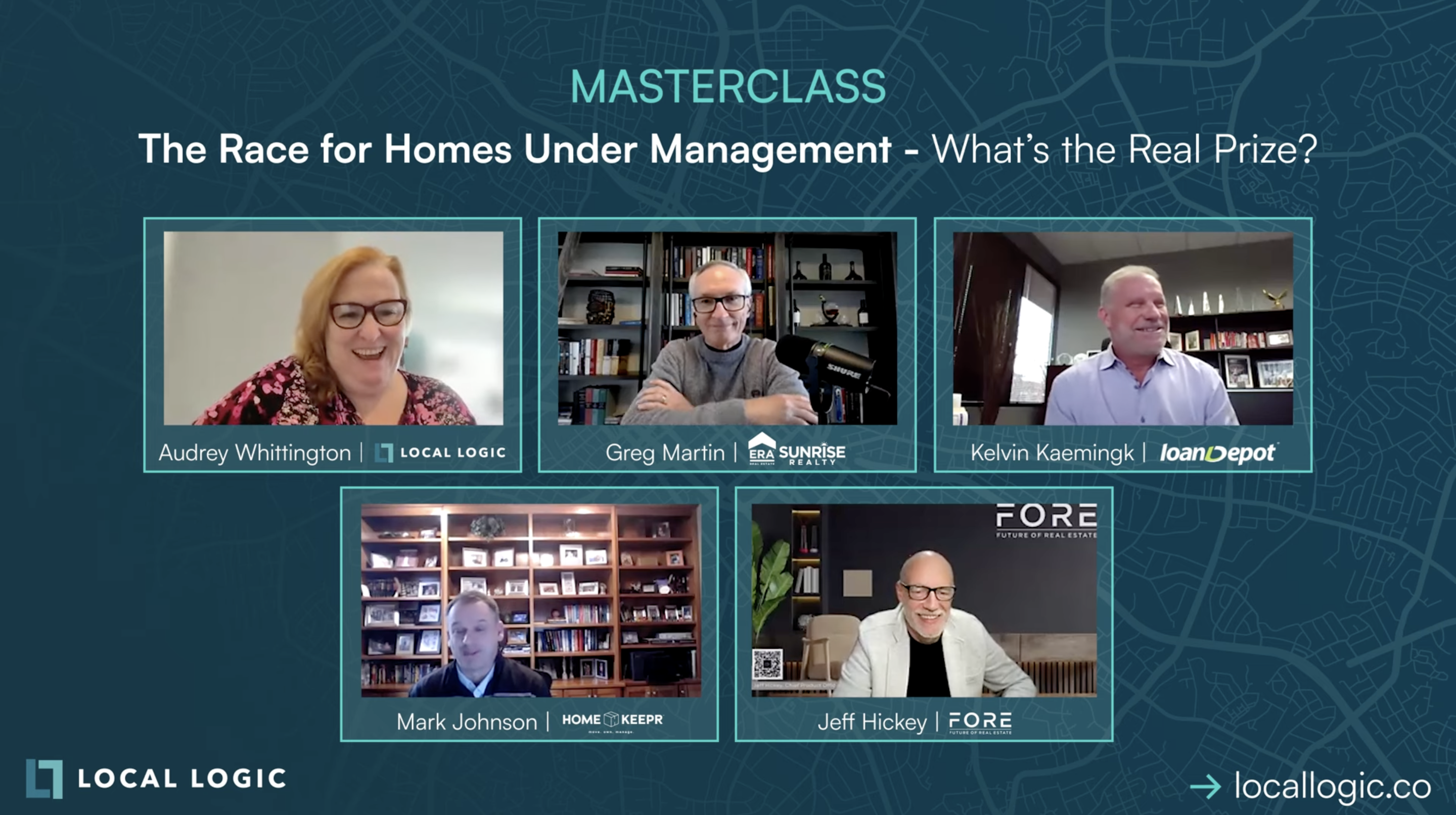 Panelists for The Race for Homes Under Management masterclass