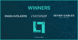Local Logic Impact Awards 2025 Winners featuring Engel & Völkers, Corcoran, and Seven Gables Real Estate