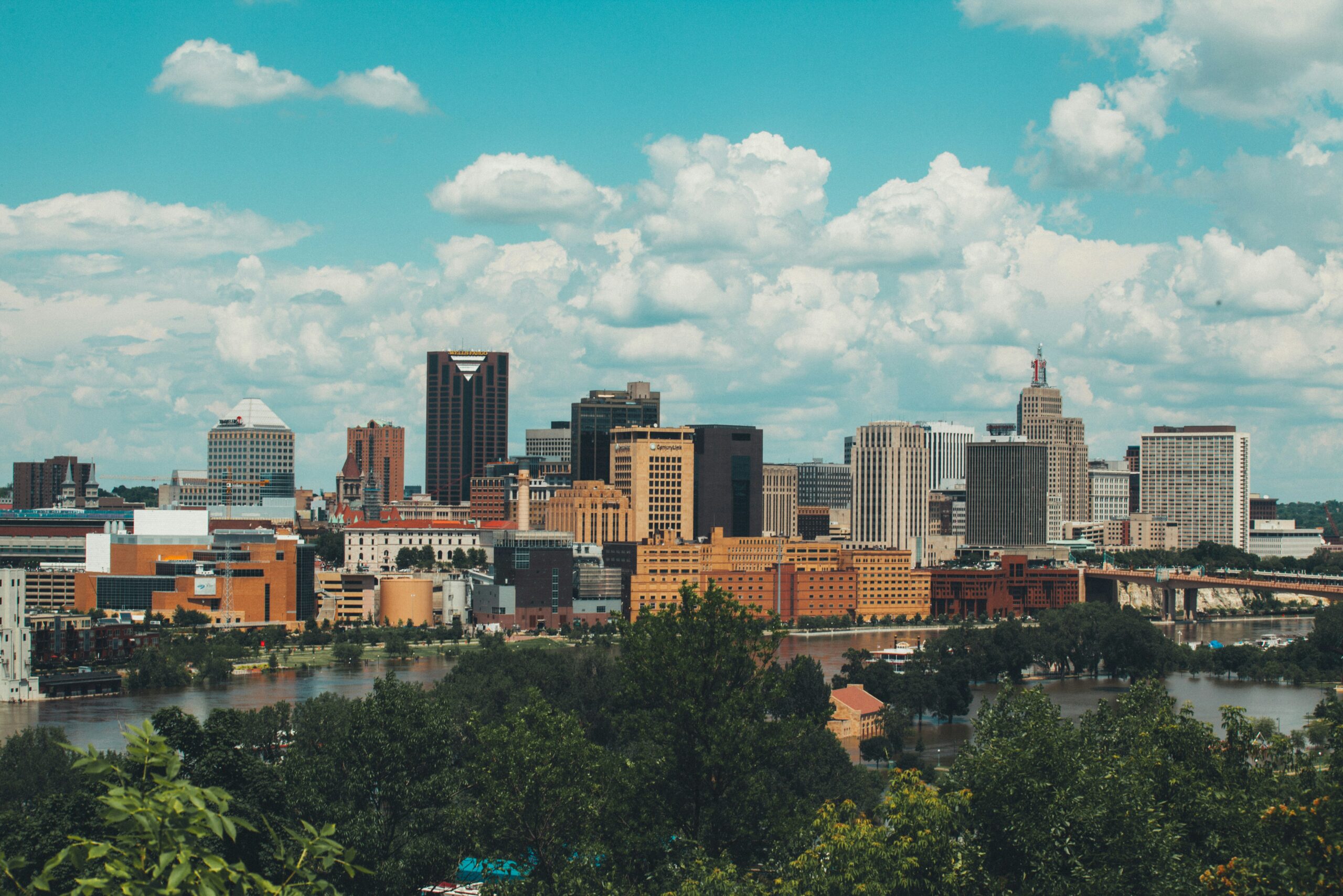 View of a city's skyline during the day