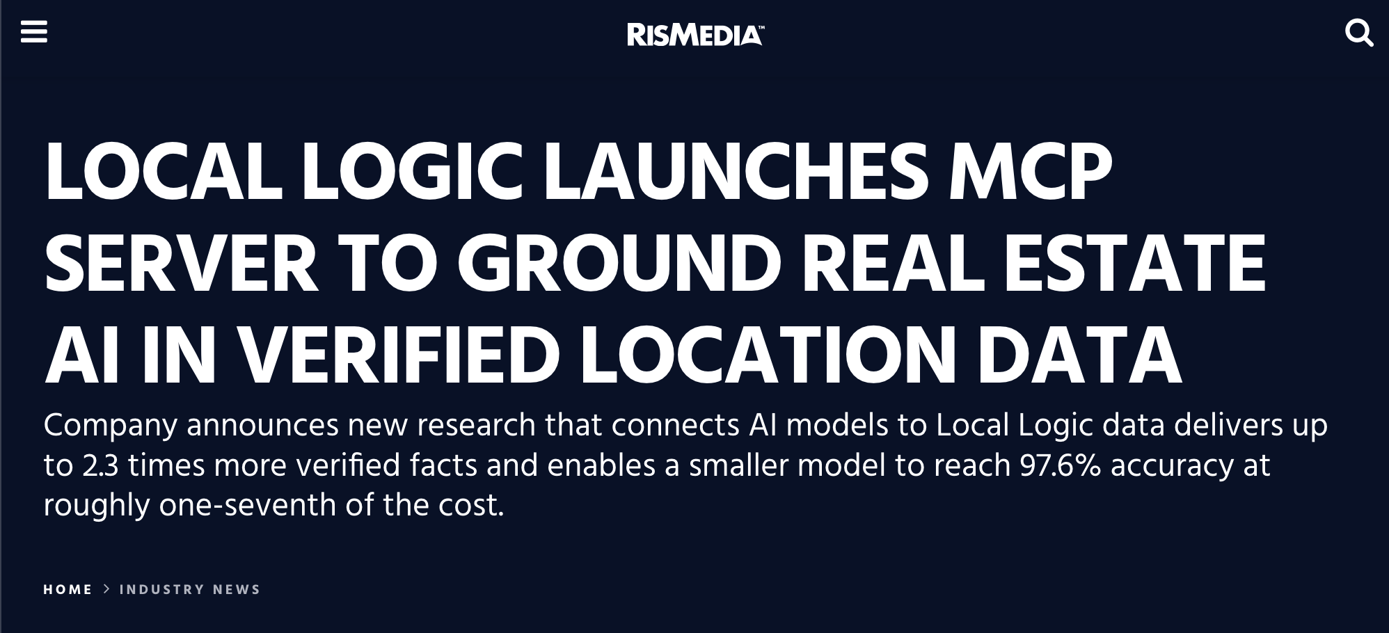 Local Logic Launches MCP Server to Ground Real Estate AI in Verified Location Data